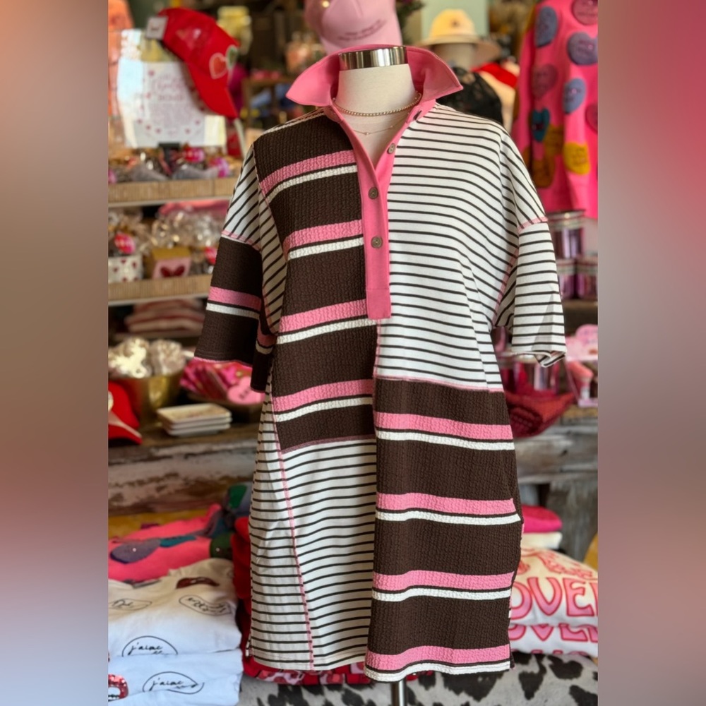 NEW w Tags Attached Fantastic Fawn 
“Charlie Brown Dress” Jersey Dress | Large